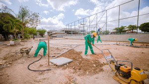 Requalificação da Praça da Gleba E chega a 65% de conclusão